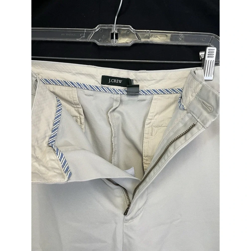 J CREW Essential Chinos Men‎ 36x32 Light Tan Casual Pants Straight Fit